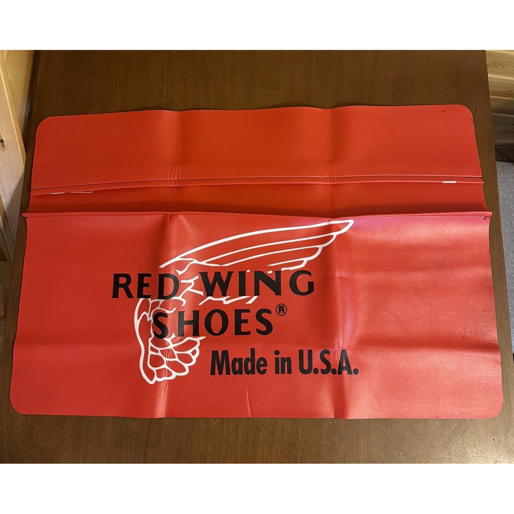 Red Wing Shoes Made in the USA Mat Sign/Rack/Shelf Display Vintage Advertising